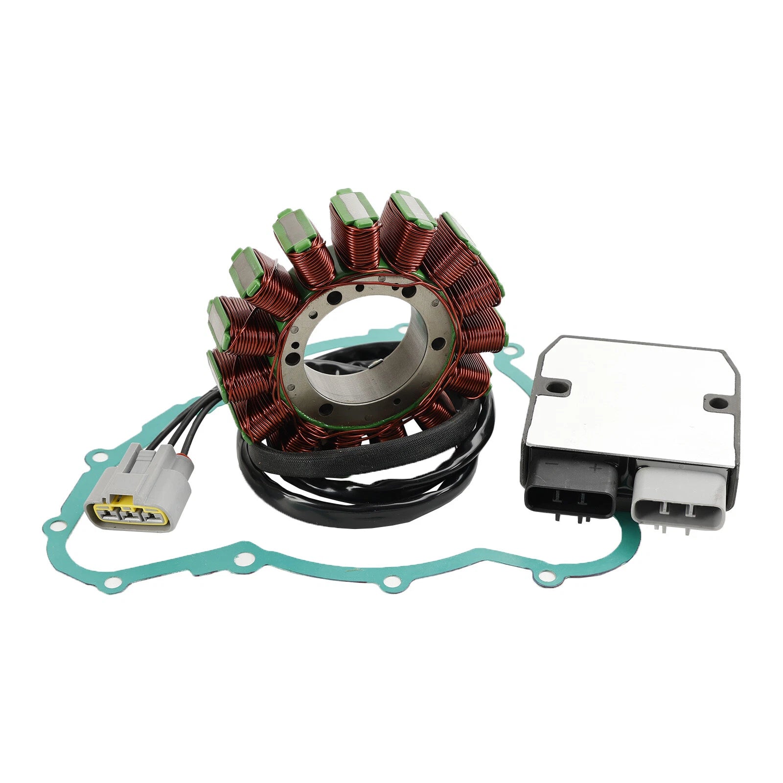 15-Pole Alternator Stator & Regulator with Gasket for Triumph Tiger 800 XC/XCA/XRT (2011–2020)