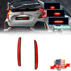 Red LED Signal Tail Lights for Honda Civic Type R Hatchback (2017–2022)