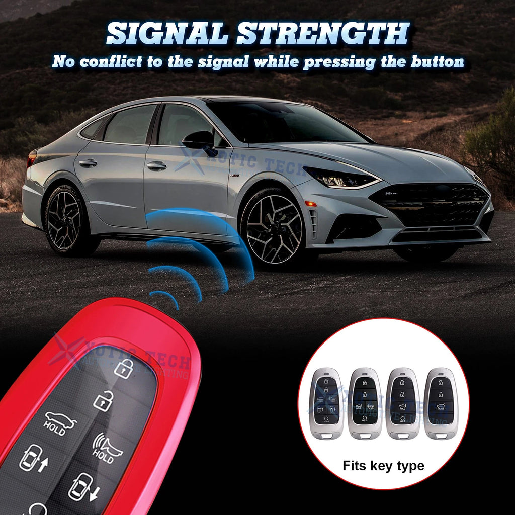 Smart Key Fob Cover Case for Hyundai Sonata Tucson (2015-2020)