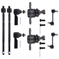 Set of 8 Front Tie Rod Ends Ball Joints for Toyota Camry (1987–1991)