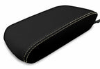 Leather Console Lid Armrest Cover for Toyota 4Runner (2010–2019) Beige Stitch