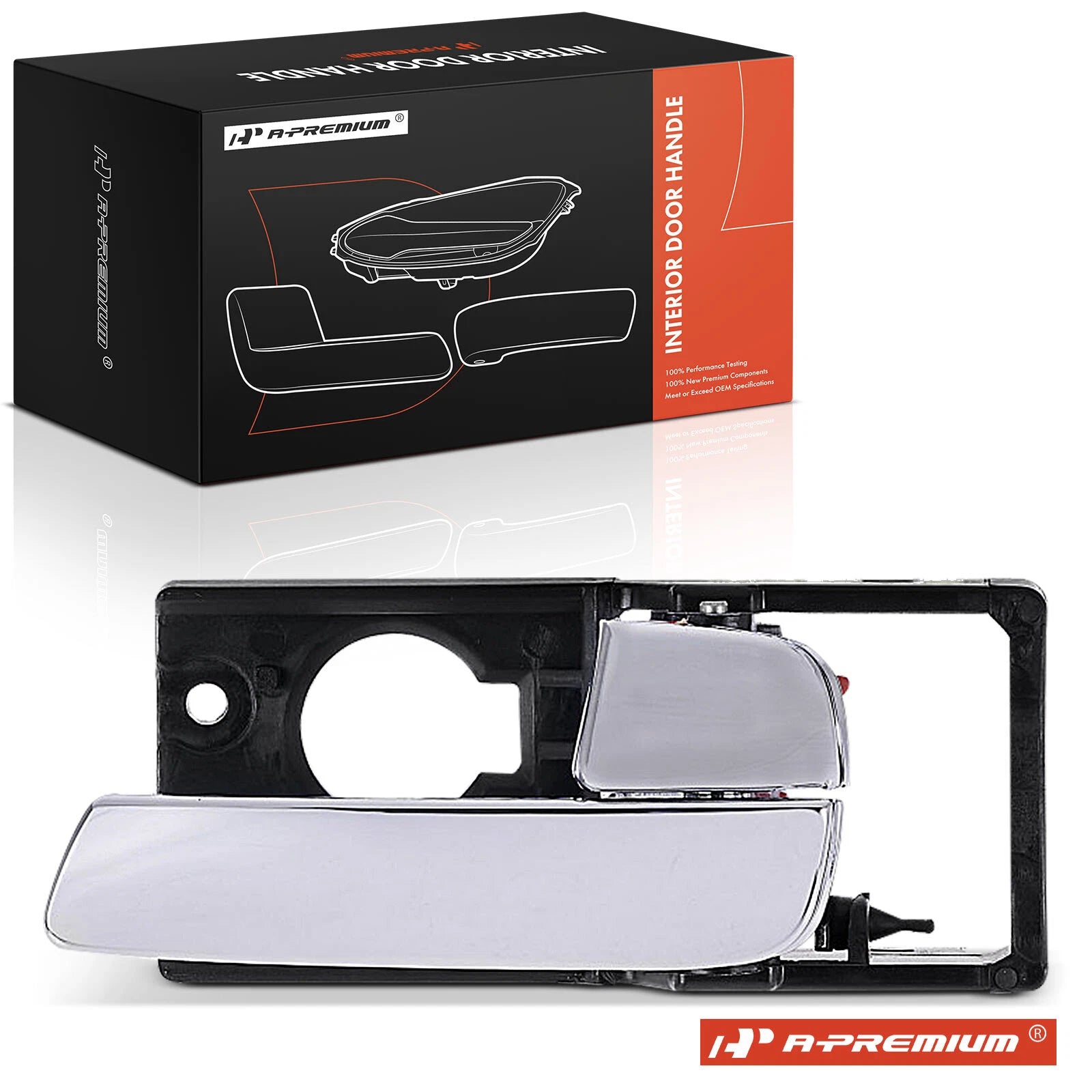 Front Right Chrome Interior Door Handle for Kia Rio (2006–2010)