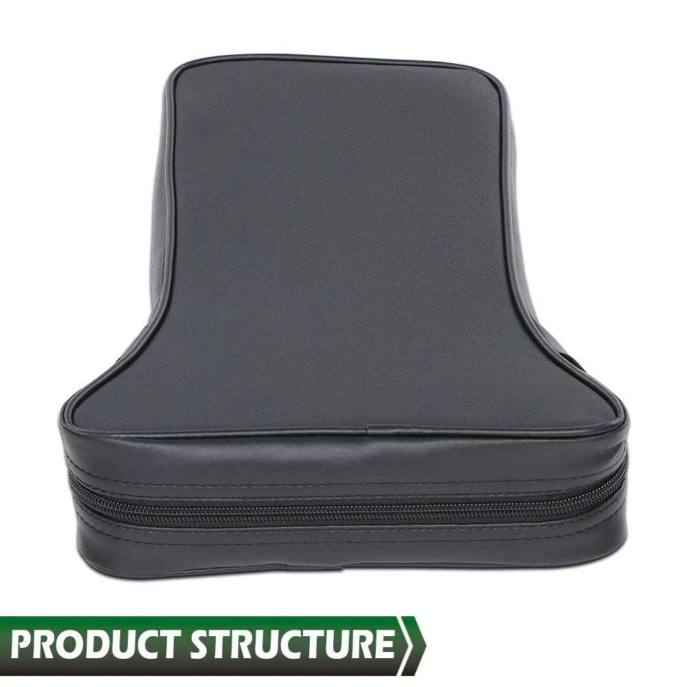 Center Console Armrest Pad for Chevrolet Corvette (1967–1982) Black Leather