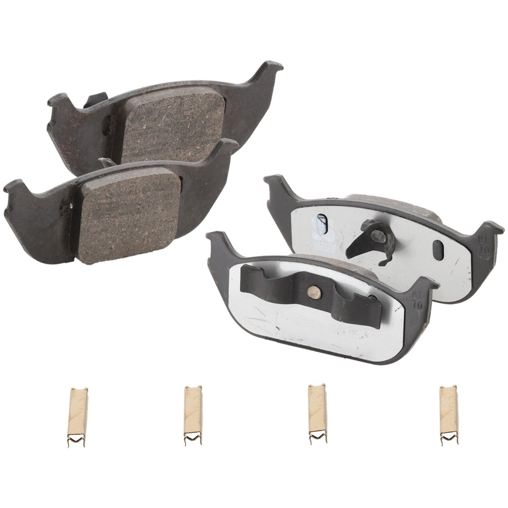 Set of 4 Rear Ceramic Brake Pads for Lincoln Aviator (2003–2005)