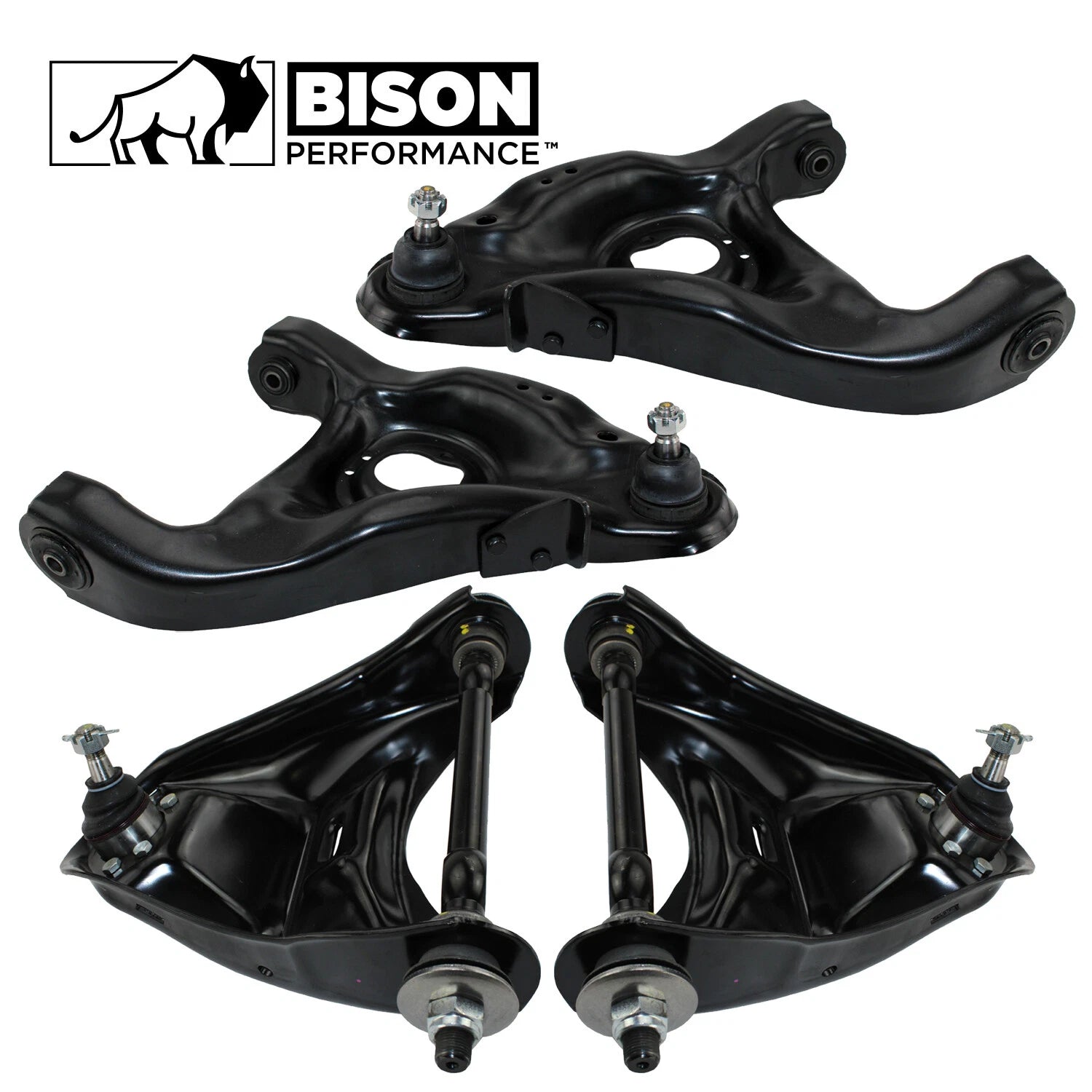 4pc Control Arms Kit for Chevy GMC RWD (2010–2015)