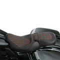 Pillion Seat for Harley Road Glide Orange Stitching (2009 - 2023)