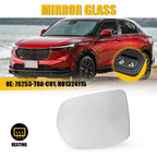 Driver Side Heated Mirror Glass with Backing for Honda CR-V (2012–2016) & HR-V (2016–2022)
