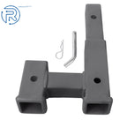 Adjustable Dual Ball Hitch Adapter for 2 Inch Receiver (5000LB Capacity)