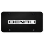 Chrome Name on Black License Plate - Officially Licensed for GMC Denali