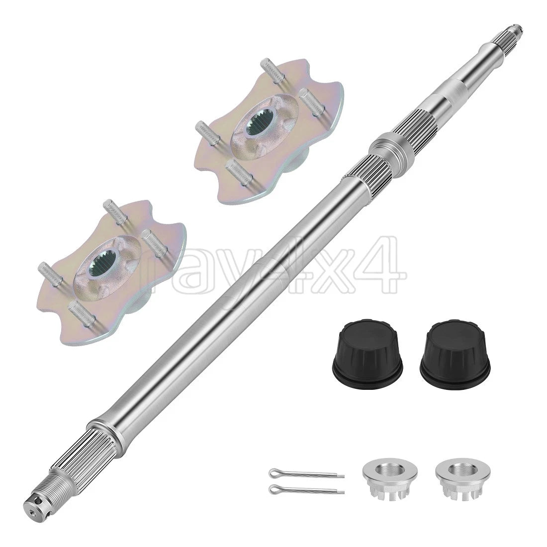 Rear Wheel Axle & Hubs & Center Caps for Honda Recon TRX250TM/TE (1997–2024)