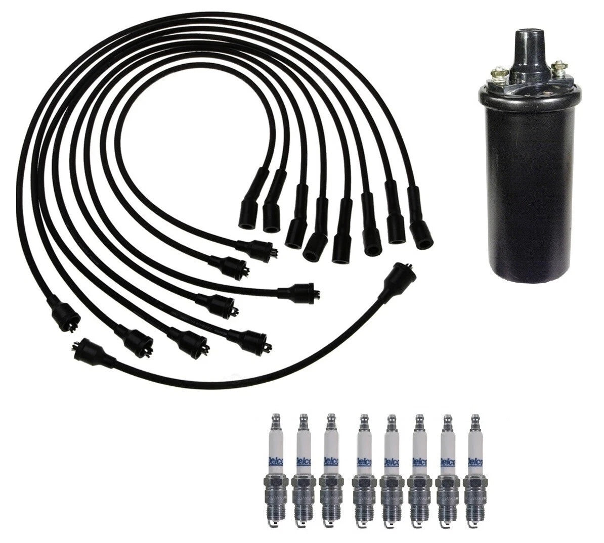 Ignition Wires & Spark Plugs Kit for Chevy Chevelle 7.4L V8 (1971)