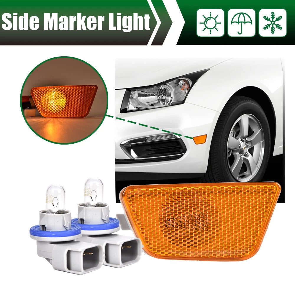 Front Bumper Side Marker Light Assembly for Chevy Cruze (2011–2015)