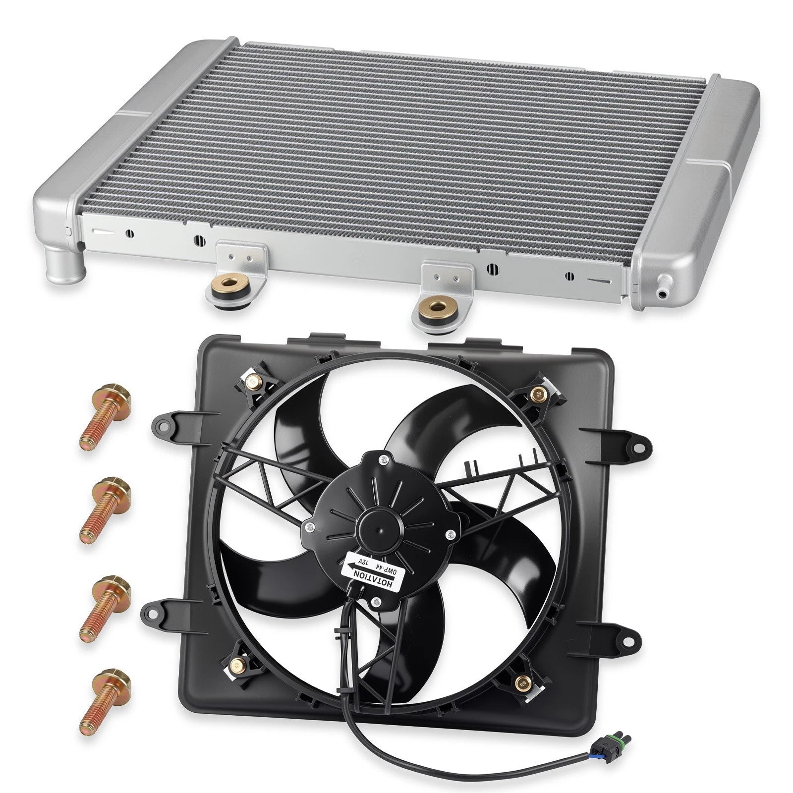 Aluminum Radiator & Cooling Fan for Polaris Sportsman 800 (2005–2012)