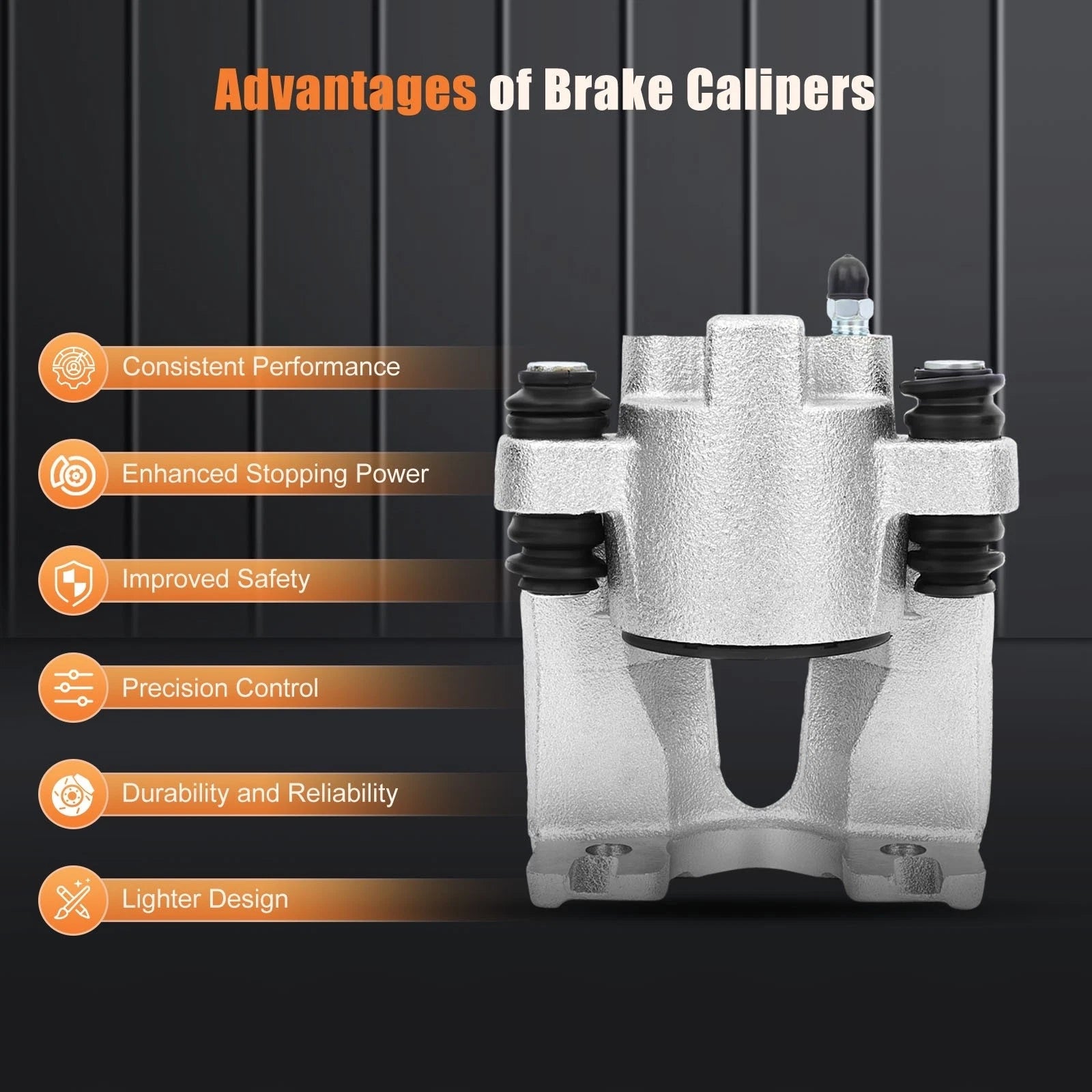 Brake Caliper Assembly for Ford Expedition F-150 F-250 (2000-2006)
