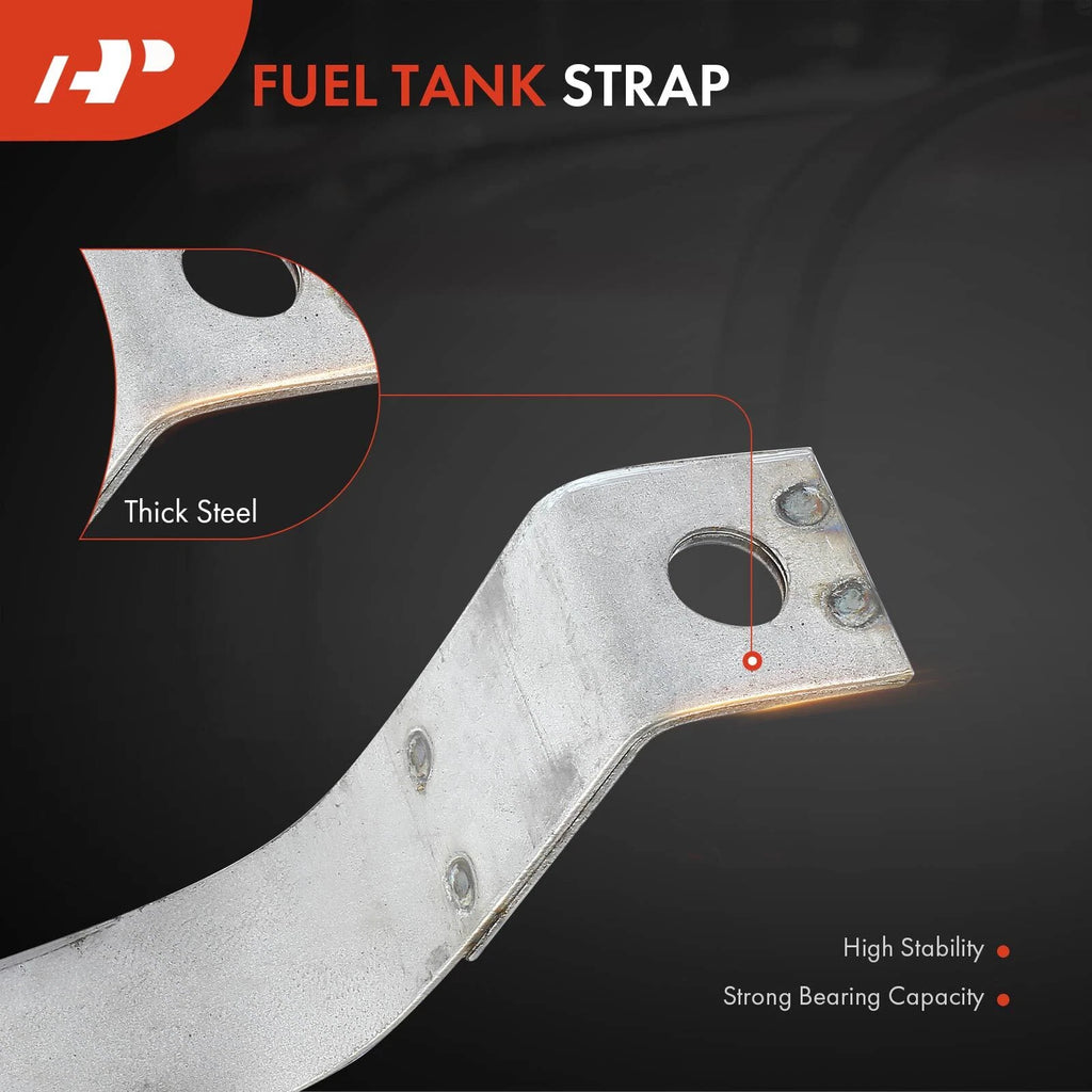 2X Steel Fuel Tank Straps for Ford Custom 300 (1958)