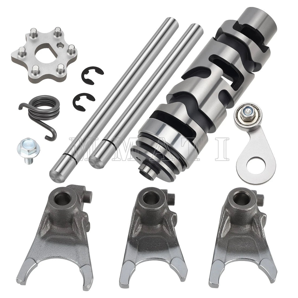 Transmission Gearbox Shift Drum Cam Forks & Guide Bars for Yamaha Banshee (1987–2006)