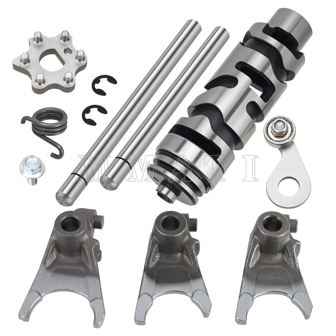 Transmission Gearbox Shift Drum Cam Forks & Guide Bars for Yamaha Banshee (1987–2006)