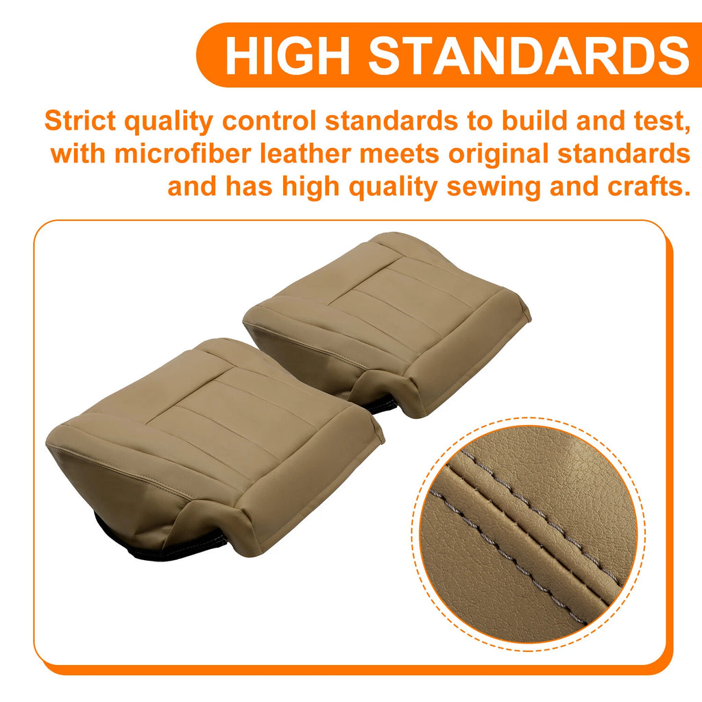 Set of 2 Upper & Lower Seat Covers for Toyota 4Runner (1996–2002) Oak Tan
