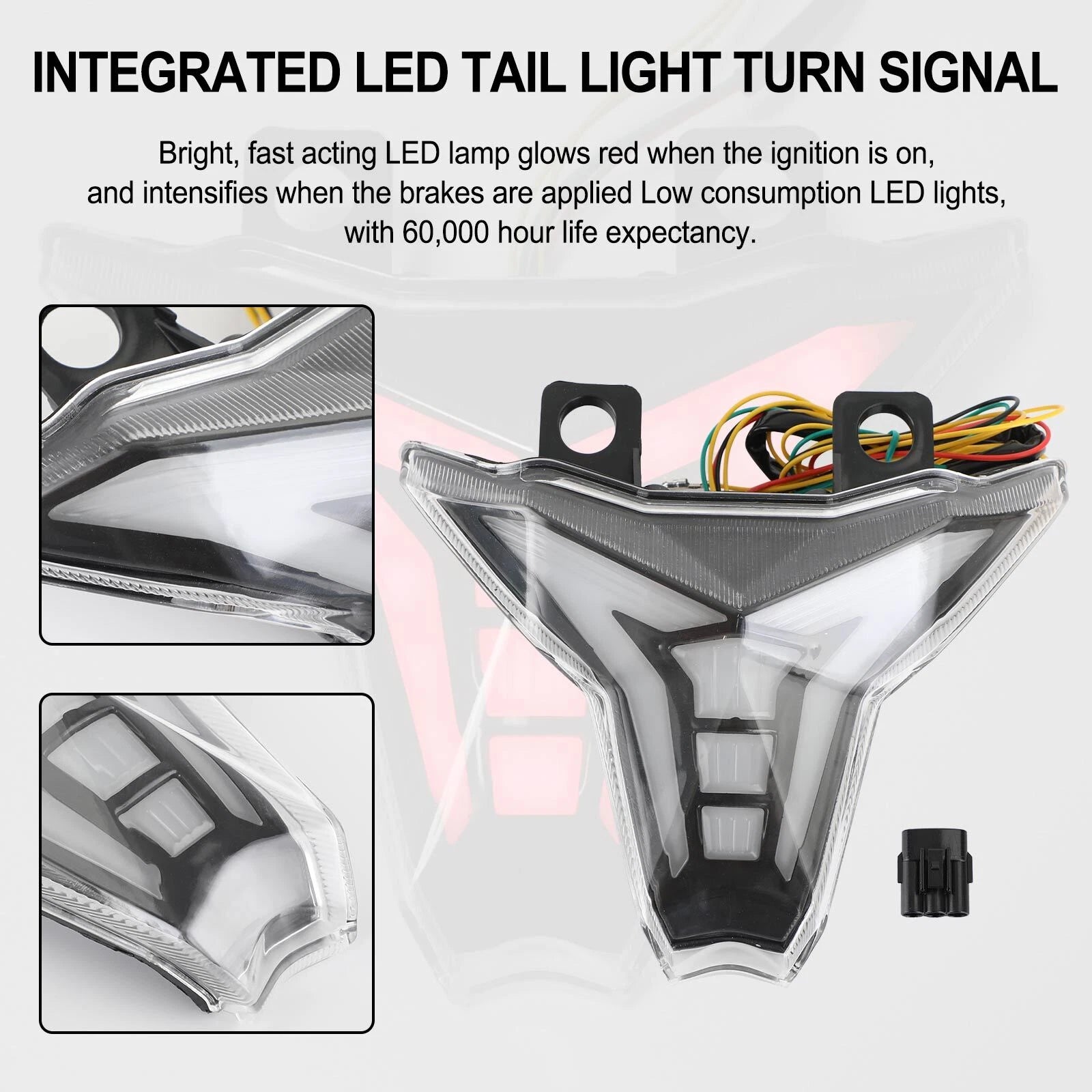 Integrated Tail Light Turn Signal for Kawasaki Ninja ZX10R Z1000 (2013–2022)
