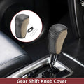 1 Pc Gear Shift Knob Cover for Mazda CX-5 (2013–2014) Black Beige Faux Leather