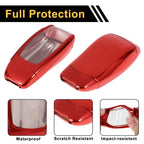 Red TPU Car Key Case for Mercedes Benz E Class (2017) - 3 Buttons