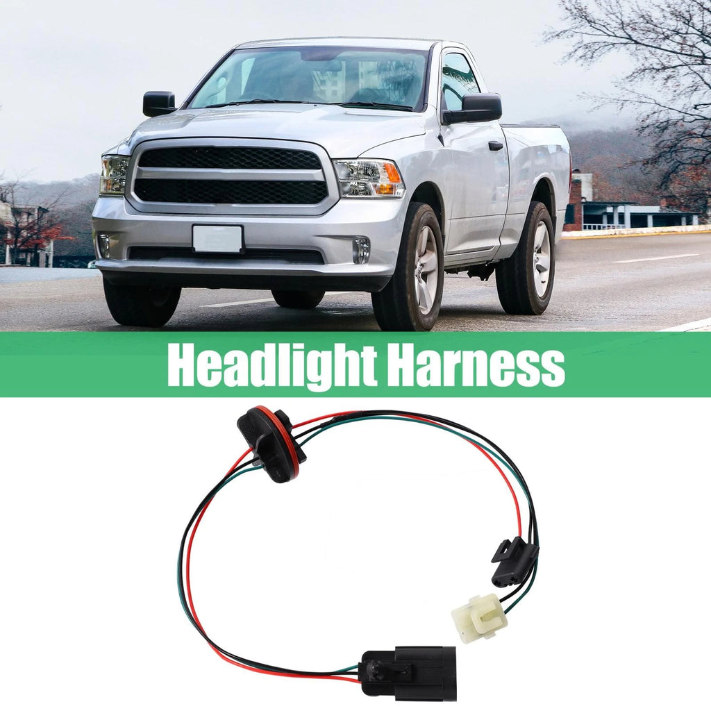 Headlight Lamp Wiring Harness 68193062AB for Dodge Ram 1500 2500 3500 4500 (2002–2018)