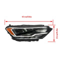 Passenger Side LED Headlight Assembly for Volkswagen Jetta (2019–2023)