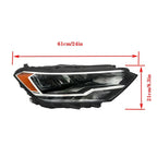 Passenger Side LED Headlight Assembly for Volkswagen Jetta (2019–2023)