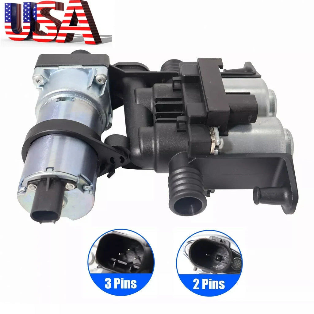Heater Control Valve With Auxiliary Water Pump for BMW E38 E39 (1995–2003)