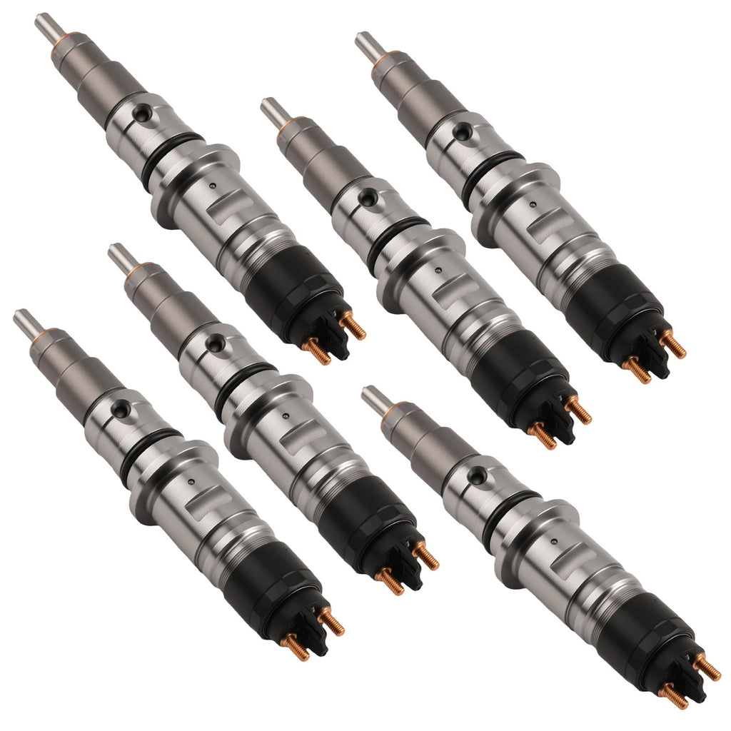 Set of 6 Fuel Injectors for Cummins QSB 4.5L 6.7L (2007–2018)