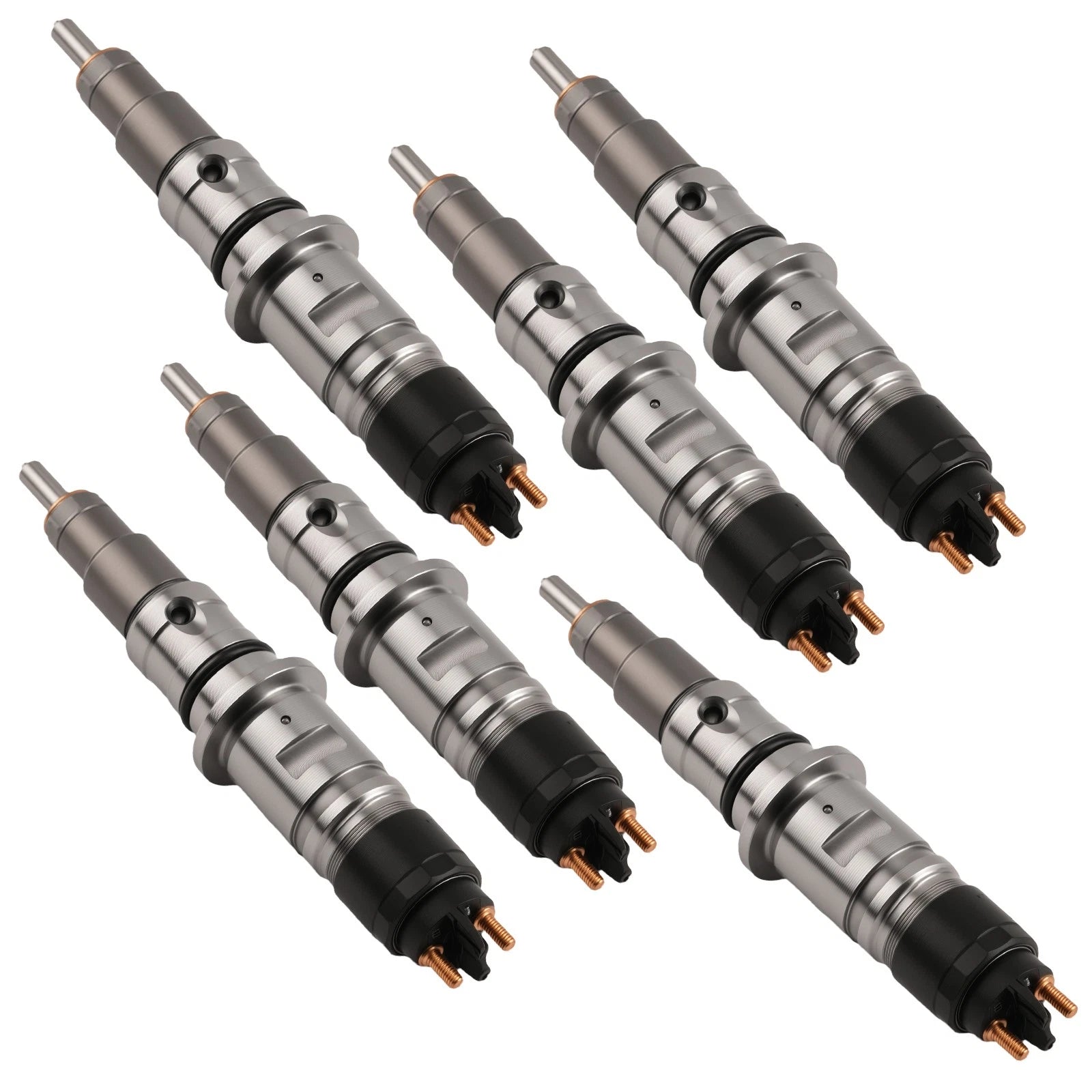 Set of 6 Fuel Injectors for Cummins QSB 4.5L 6.7L (2007–2018)