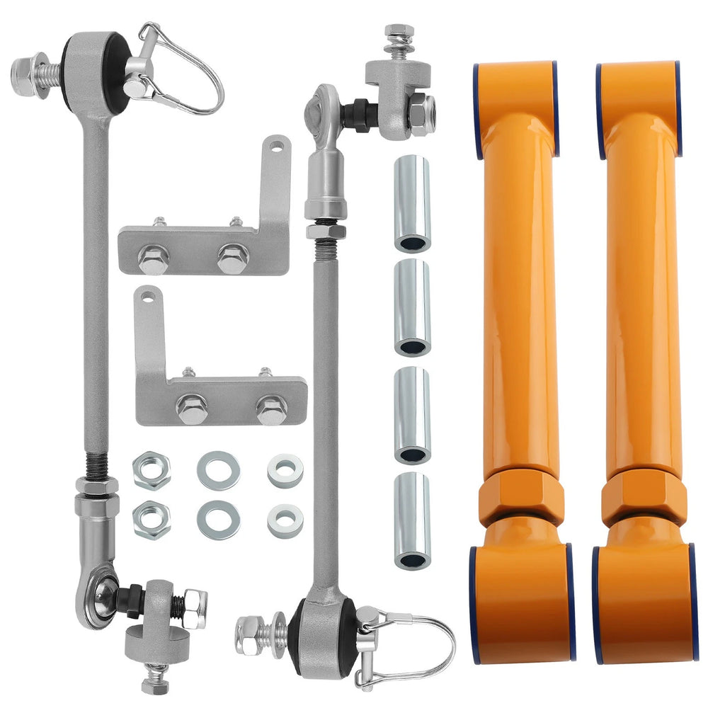 Adjustable Front Lower Control Arms + Quick Disconnects for Jeep