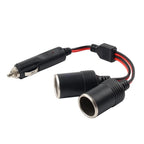 2X 12V/24V Car Cigarette Lighter Socket Plug Connector Adapter