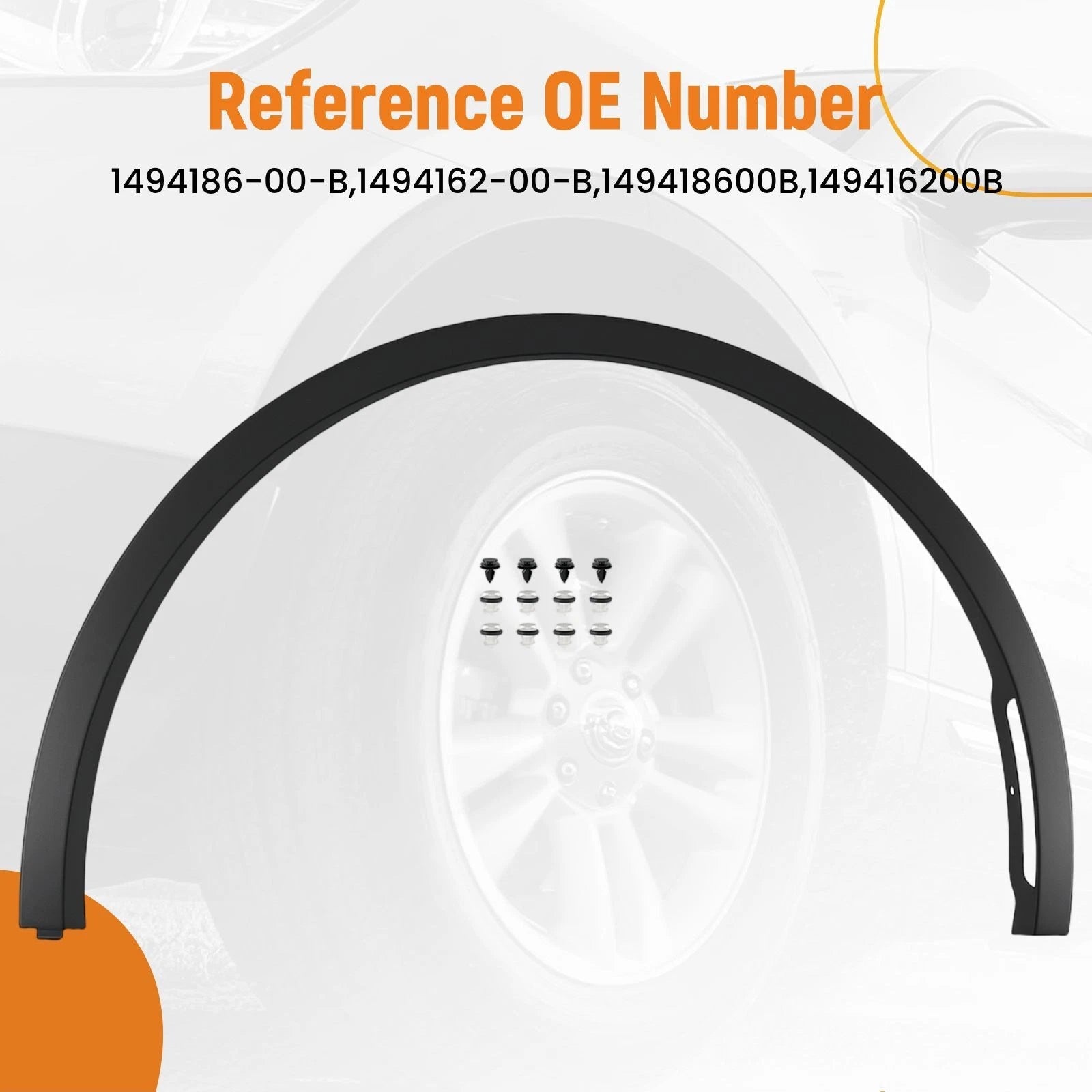 Fender Flare Molding for Tesla Model Y (2020–2024) Right Front 149416200B
