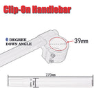 39mm Clip Ons Handlebar for Harley Sportster 883 1200 (1988–2017)