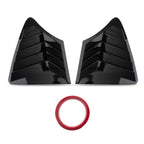 Carbon Fiber Style Side Window Louver Shutter Cover For Infiniti Q50 2014-2024