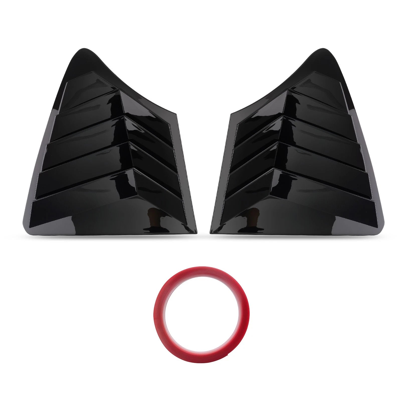 Carbon Fiber Style Side Window Louver Shutter Cover For Infiniti Q50 2014-2024