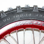 14" Rear Alloy Wheel Rim Tire for PIT PRO Bigfoot (90/100-14)
