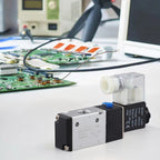 3-Way 2-Position Solenoid Valve for DC24V Pneumatic Systems (BSPT 1/4")