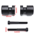 Black Flat Swingarm Spool 6mm Thread for Yamaha YZF-R1/R6 (1998–2013)
