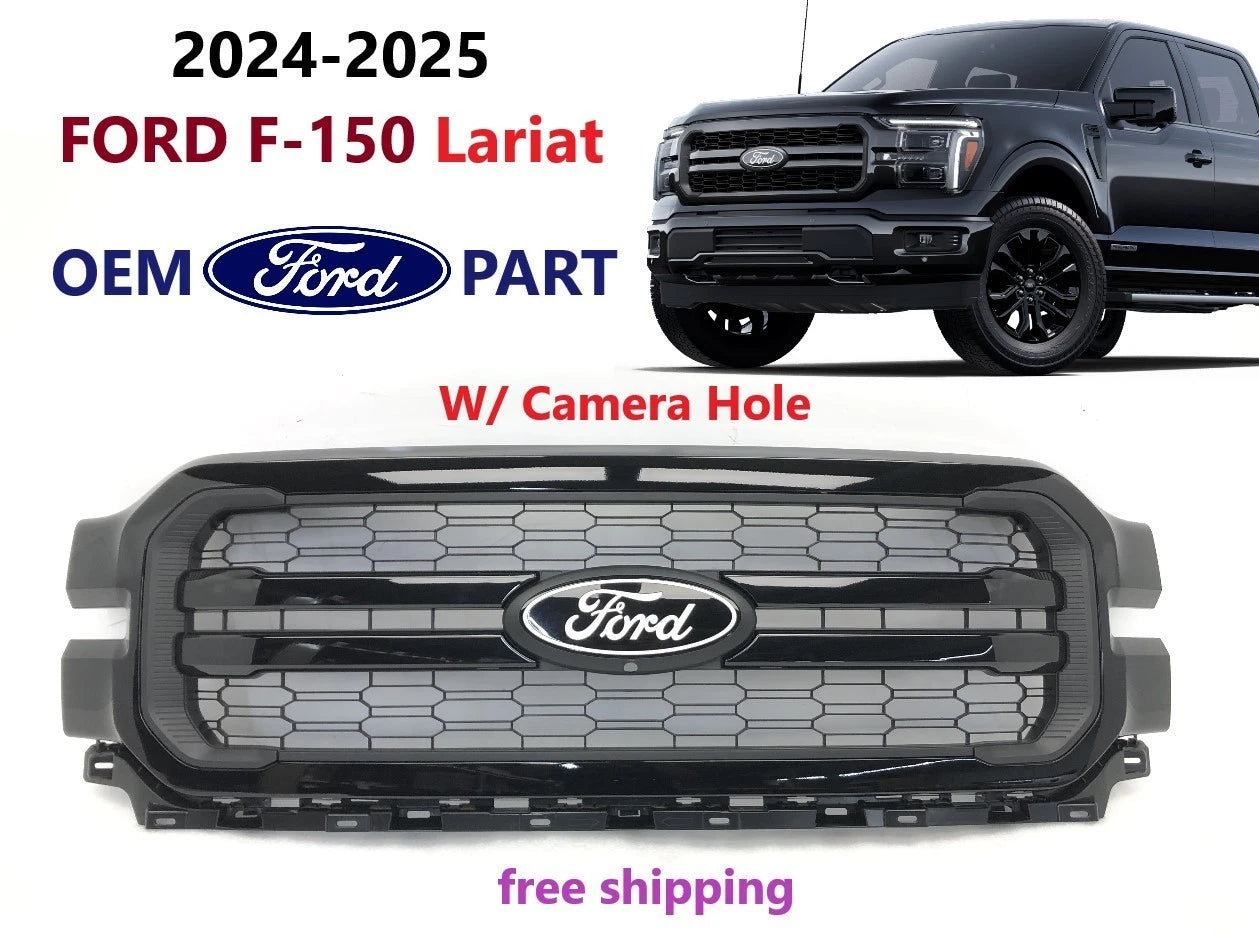 Upper Grille for Ford F-150 Lariat (2024–2026) Pearl Black RL34-8200-GAW