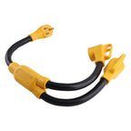 6 Awg Nema 6-50p Y Splitter for RV Dryer (3 Feet, 12500 Watts)