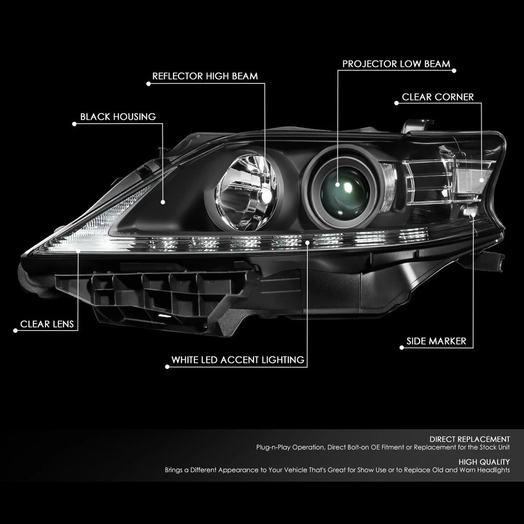 LED DRL Projector Headlights for Lexus RX350 RX450H (2013–2015)