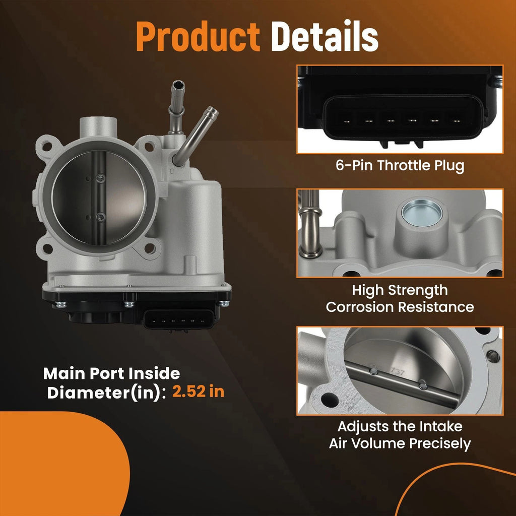 Throttle Body for Hyundai Elantra, Kia Forte 1.8L, Kona 2.0L (2018–2021) 351002E400