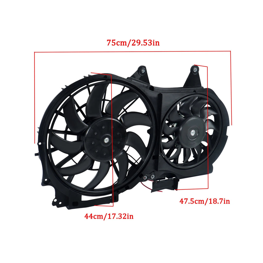 Dual Radiator Cooling Fan for Audi A4/A4 Quattro (2002–2009)