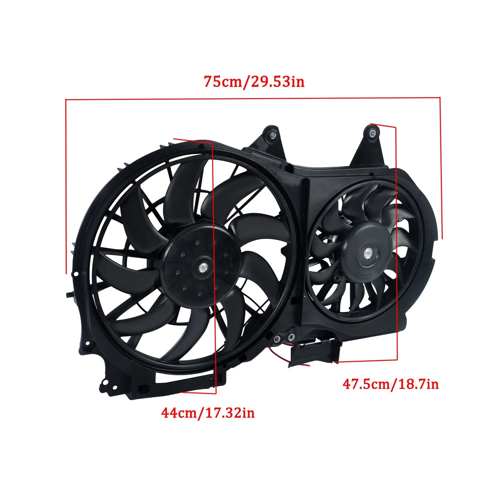 Dual Radiator Cooling Fan for Audi A4/A4 Quattro (2002–2009)