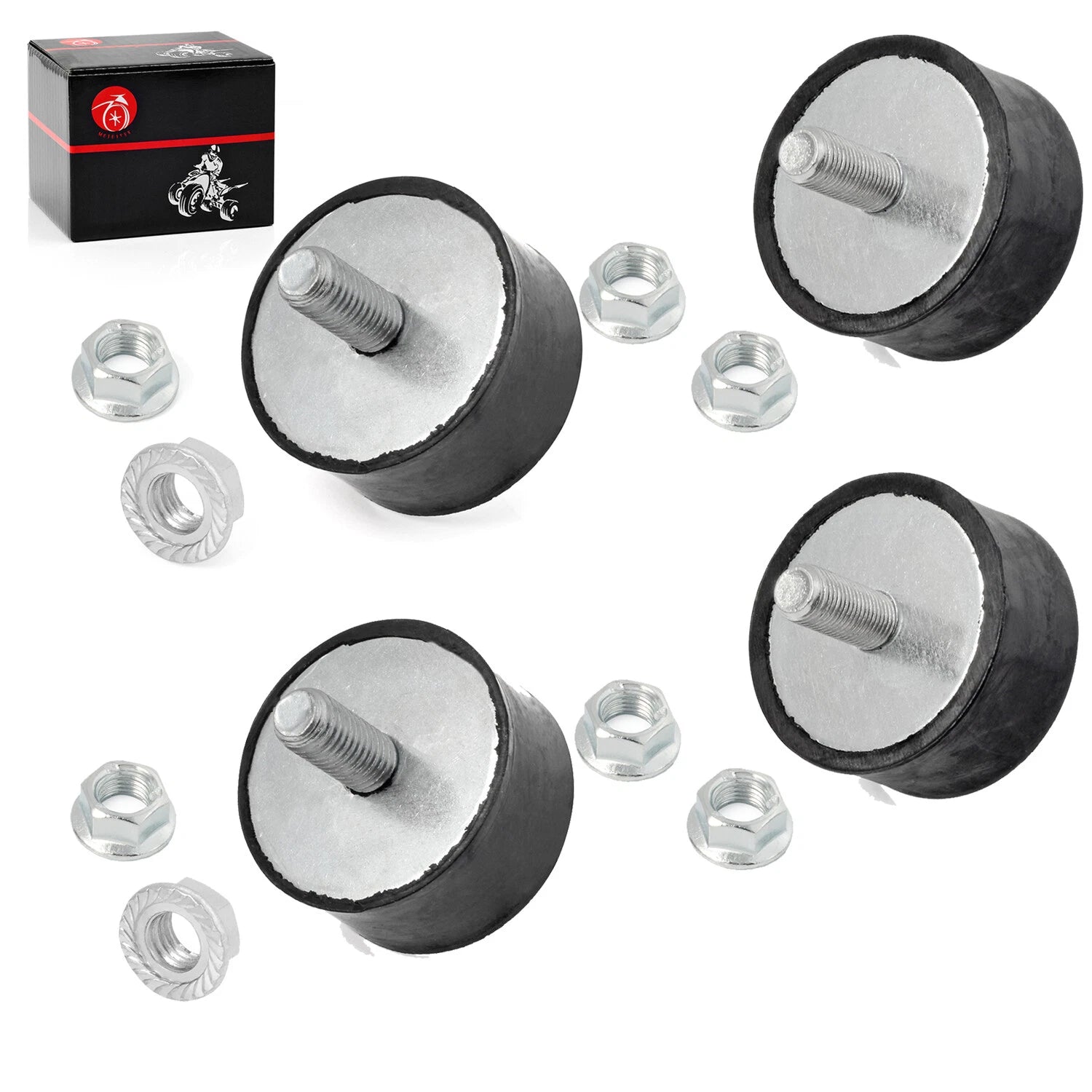 Set of 4 Engine Motor Mounts for Polaris Trail Boss 330, 325, Trail Blazer 330