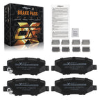 Set of 4 Rear Ceramic Brake Pads for Dodge Nitro Jeep Liberty Wrangler (2007–2012) D1274