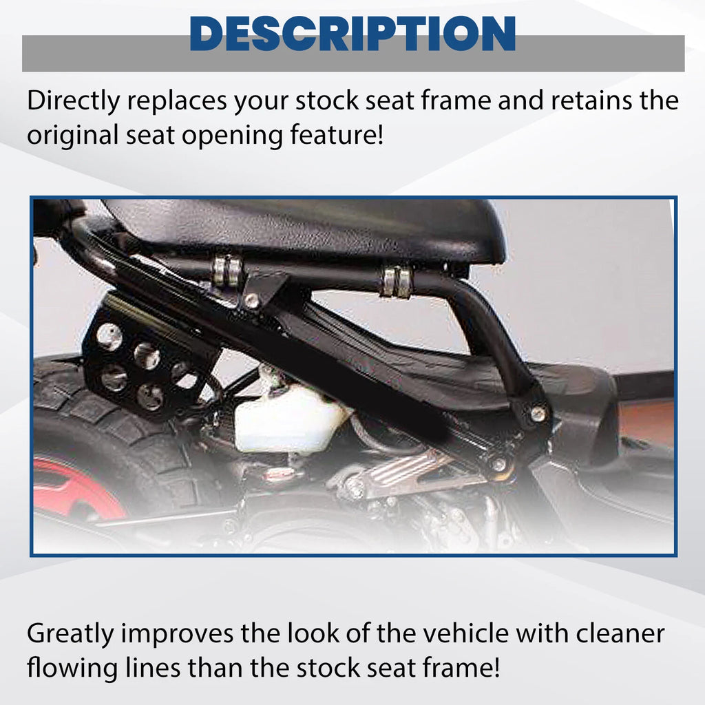 Lowered Bracket Seat Frame Bars for Honda Ruckus 50 (2003–2020)