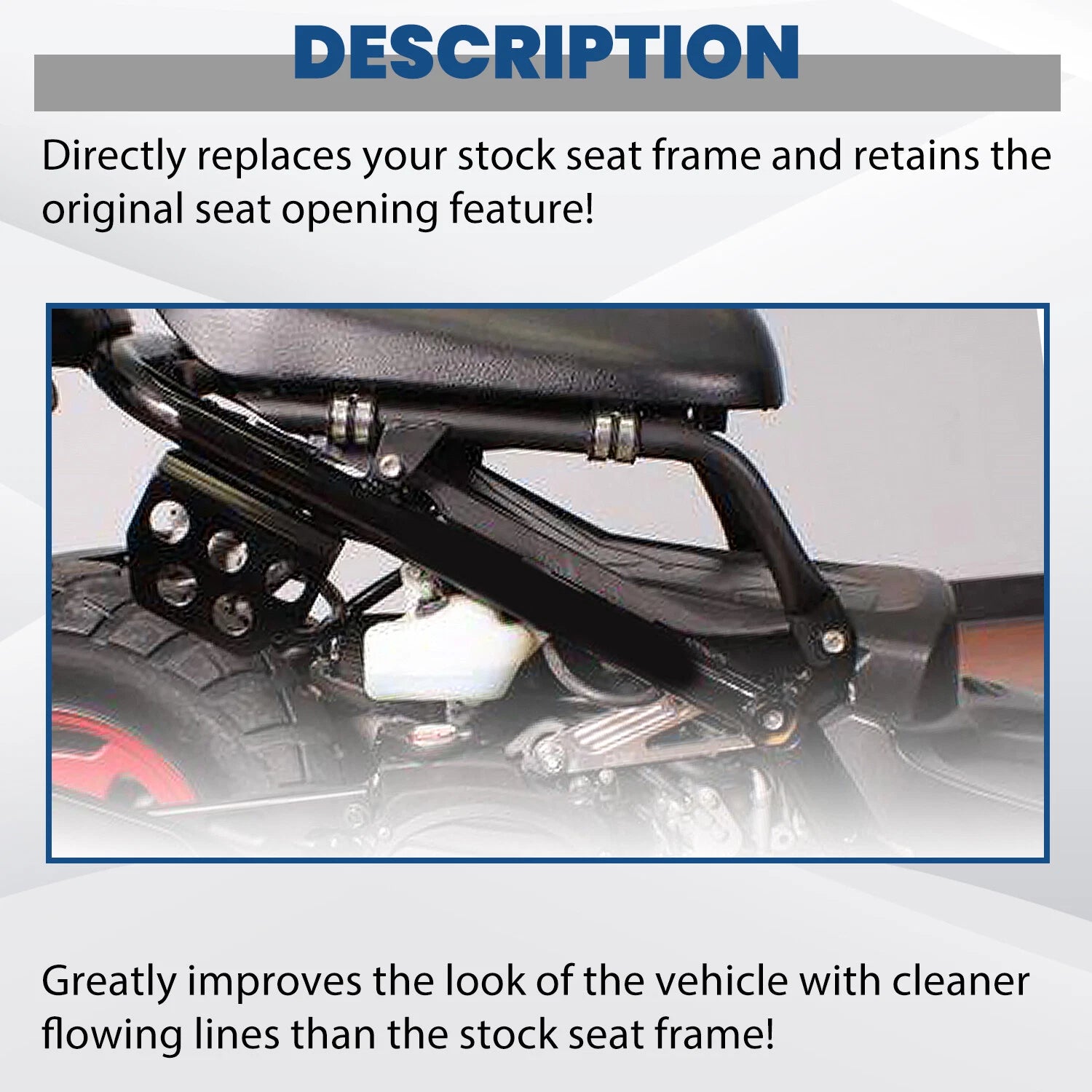 Lowered Bracket Seat Frame Bars for Honda Ruckus 50 (2003–2020)
